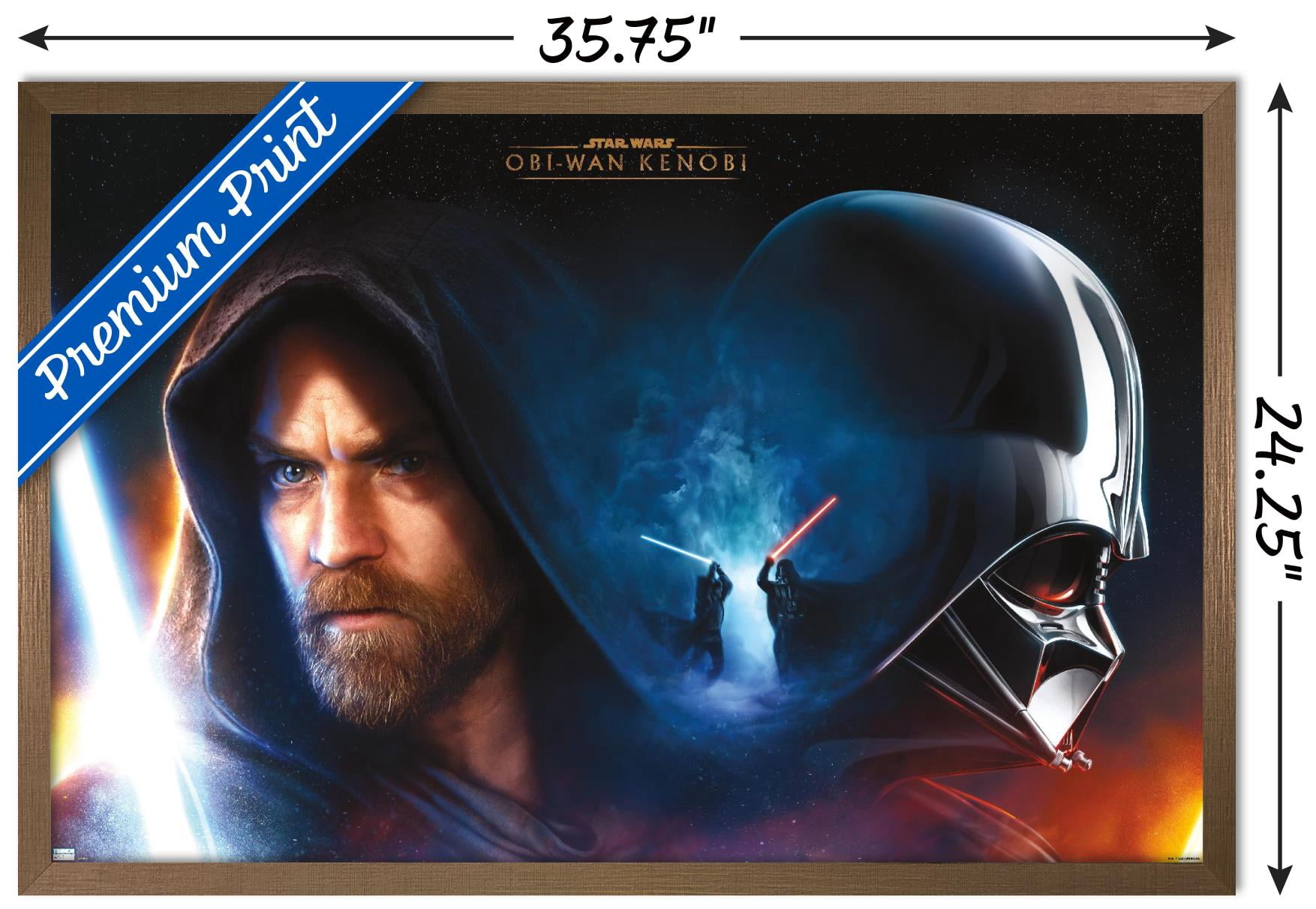 Star Wars: Obi-Wan Kenobi - Feature Wall Poster, 22.375" x 34" Framed