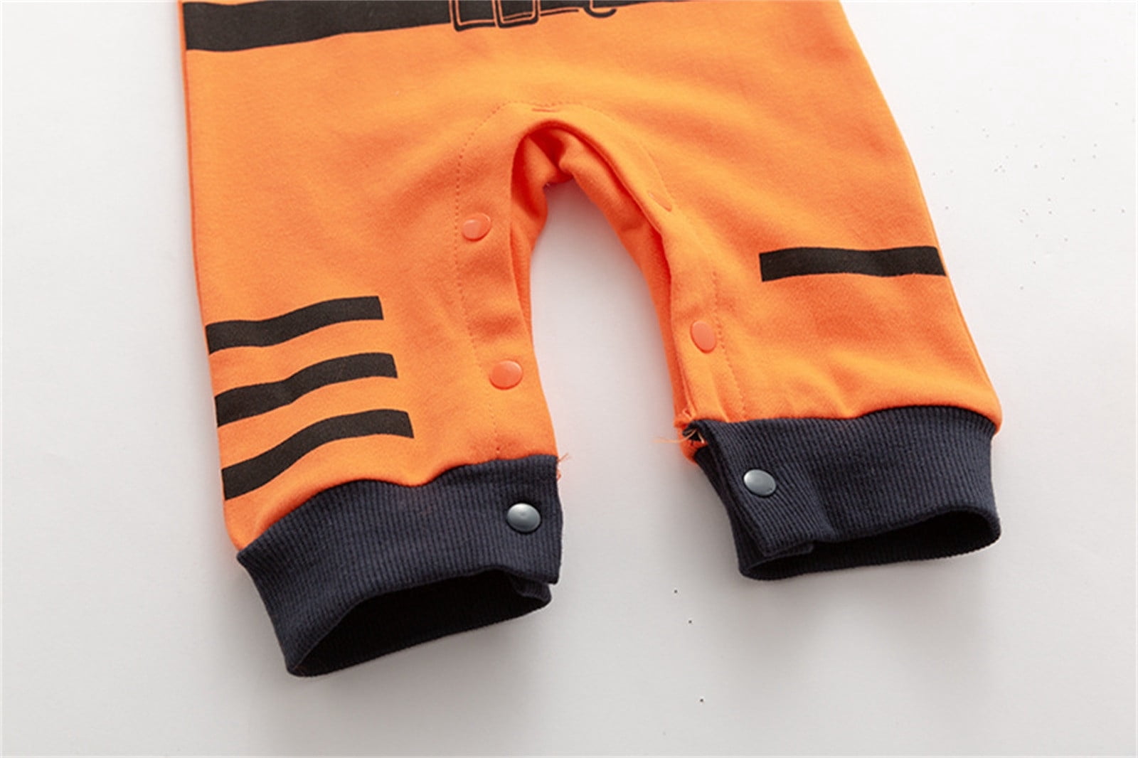 TOOYOU Boys Girls Romper Cute Astronaut Jumpsuit Short Sleeve Pullover Bodysuits Toddler Kids Soft And Comfortable Onesie Orange Size 3-6 Months