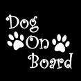 thumbnail image 2 of Walbest 1Pc Car Sticker - Dog On Board Paw Print Cool Auto Decal Decor Window Helmet Laptop Sticker for Universal Car SUV, 2 of 4