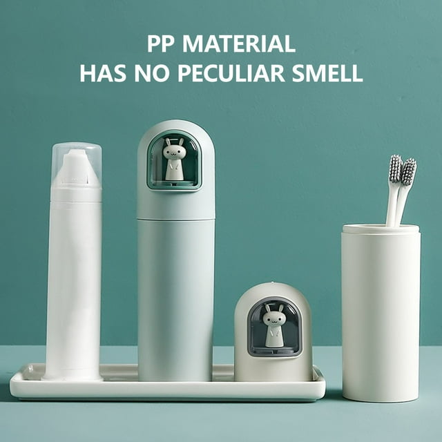 Dvkptbk Washing Cup Creative Press Button Travel Wash Cup Portable Sealed Tooth Cup Toothbrush Toothpaste Storage Box Mouthwash Cup Home & Garden