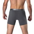 thumbnail image 3 of wendunide men's pants Fashion Men's Sports Long Running Wear Leg Multi-function Boxer Briefs Grey XXXXL, 3 of 6