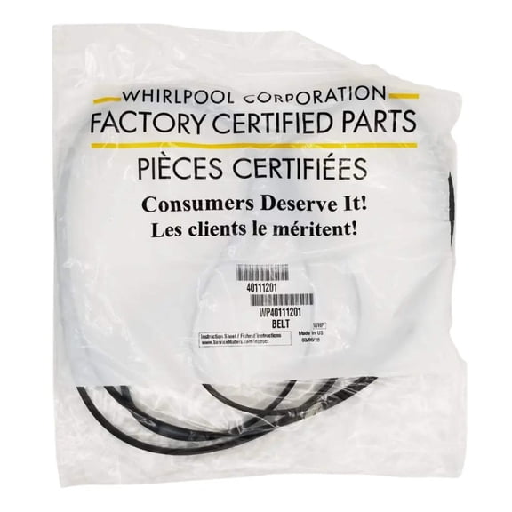 Whirlpool WP40111201 Dryer Drum Belt