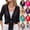 26# Black, variant on Women Crop Cardigan Sheer Mesh Shrug for Dress Bolero Tie Front 3/4 Sleeve Tops White S