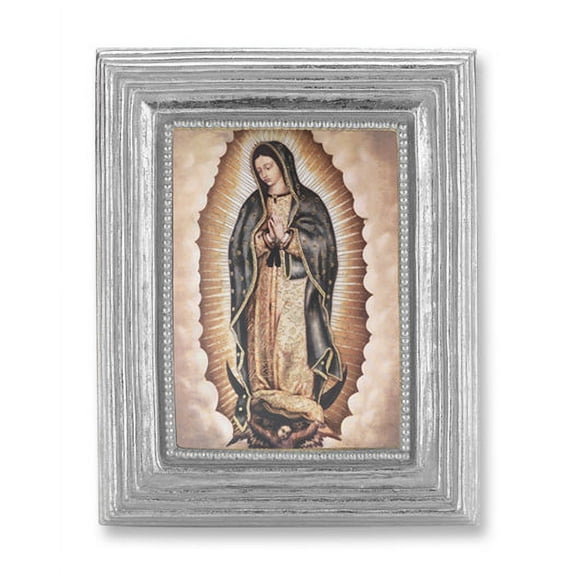 Our Lady of Guadalupe Picture Framed Print, Small, Silver-Leaf Frame