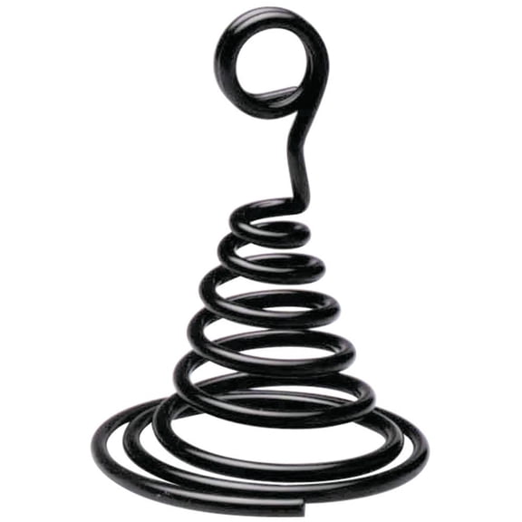 HUBERT® Spiral Cone Sign Holders Black Meta l- 3"H