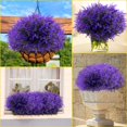 thumbnail image 6 of Zukuco 24 Bundles Artificial Lavender Flowers Outdoor UV Resistant Plastic Artificial Plants Fake Shrubs Flowers Greenery Bushes for Outdoor Garden Home Porch Box Decor(Purple), 6 of 7