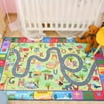 thumbnail image 5 of Homore Kids Car Rugs, Versatile ABC Learning Play Mats with Road Numbers Animals, Cute Carpet for Toddler Gift, 35"x 59", 5 of 8