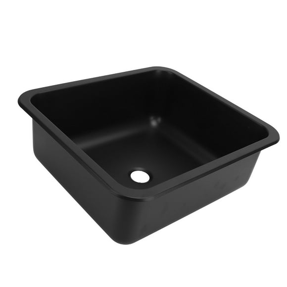 RV Sink, Stainless Steel Drop In Bar Sink Large Capacity Rectangular Topmount Hand Wash Basin Sink Small Single Bowl Sink with 1.6in Drain Hole for Caravan Boat Camper