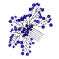 thumbnail image 4 of Bride Hair Comb Blue Zircon Hair Comb Hair Insert Comb Wedding Hair Accessories, 4 of 8