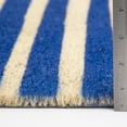thumbnail image 4 of Mainstays Blue Summer Stripes Coir Outdoor Doormat, 18"x30", 4 of 8