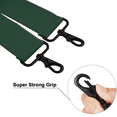 thumbnail image 3 of Buyless Fashion Mens Suspenders - 48" Elastic Adjustable Heavy Duty 2" Wide - X Back With Black Hooks - 5140-Hunter-Green, 3 of 7