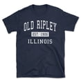 thumbnail image 1 of Old Ripley Illinois Classic Established Men's Cotton T-Shirt, 1 of 1