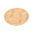 thumbnail image 5 of hengtong Wooden Tray Decorative Display Sectional Wooden Trays Wood Serving Platter Fruit 20x20cm, 5 of 9