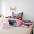 thumbnail image 6 of jejeloiu Coastal Black Cat 7 Pieces Bedding Comforter Set Kids,Colorful Oil Painting Full Bedding Set For Girl,Reversible, 6 of 7