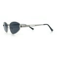 thumbnail image 6 of Womens Y2K Styling Metal Rim Cat Eye Retro Sunglasses Silver - Black, 6 of 8
