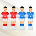 thumbnail image 4 of MasteelfCA 4 Pcs Tringle de Soccer de Table pour Hommes, Pièces de Rechange, Jeux de Table pour Enfants, Accessoires en Plastique, Poupées Humaines pour Machine de Soccer de Table 1,2m (Rouge et Bleu), 4 of 8