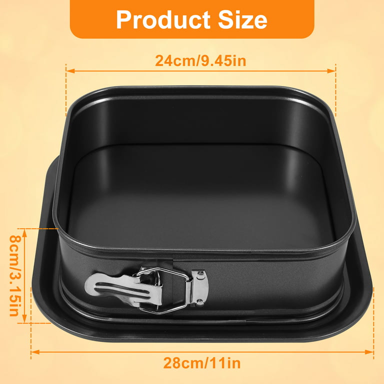 Erya Non-Stick Cheesecake Pan, Springform Pan, Rectangle Cake Pan with Removable Bottom Leakproof and Quick Release Latch Bakeware