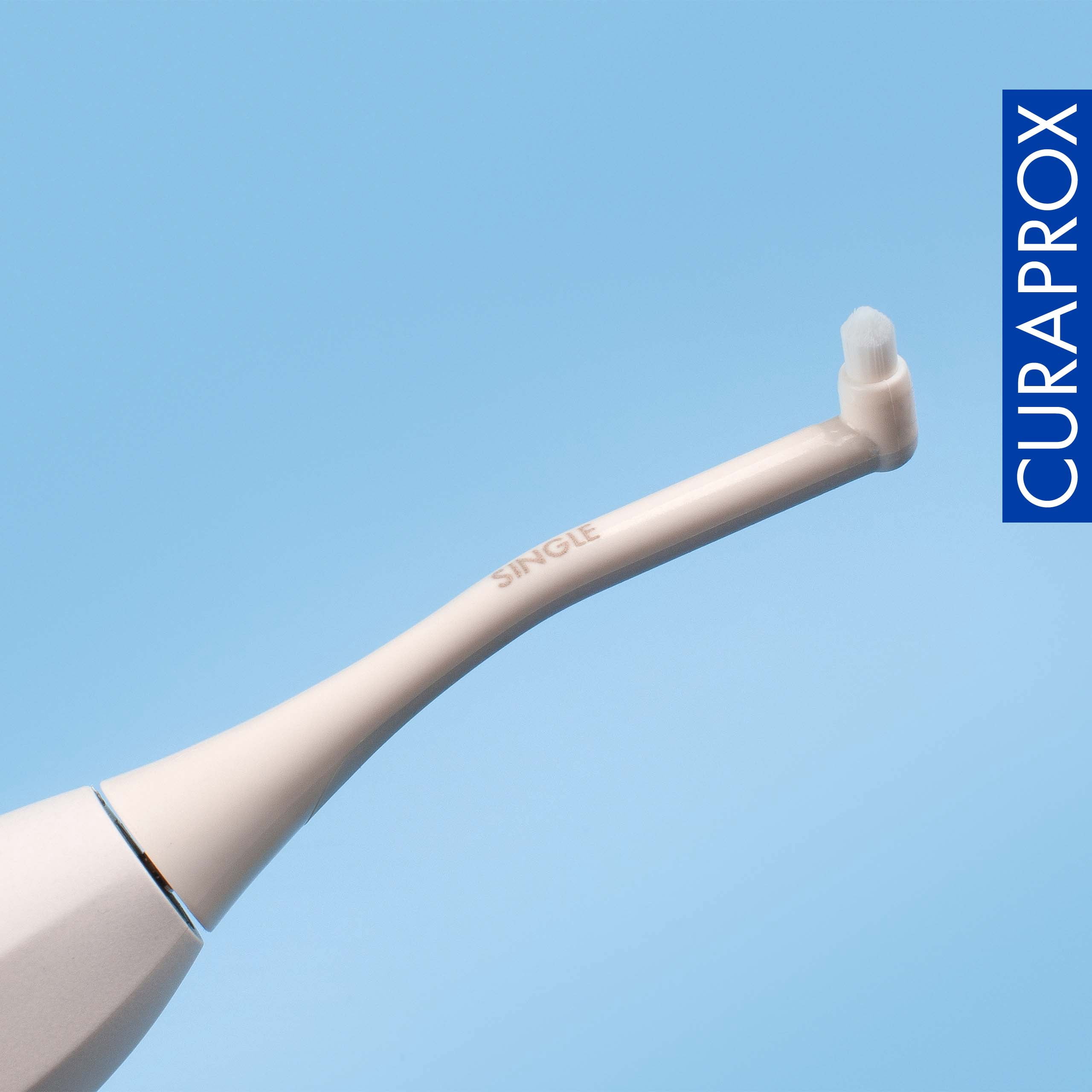 Curaprox Hydrosonic Single Duo Brush Heads, 2-Pack for Precision Cleaning Around Braces and Implants