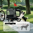 thumbnail image 5 of Jopath 2-in-1 Pet Bike Trailer Dog Cart for Bicycle, Detachable Bike Hitch & Push Handle Included,Quick Release Wheel, Non-Slip Floor, Internal Leash Extra Large for Large and Medium Pets Grey, 5 of 8
