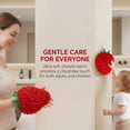 thumbnail image 6 of Unique Bargains Cute Cartoon Chenille Decorative Hand Towels for Bathroom Red 10" x 6", 6 of 6