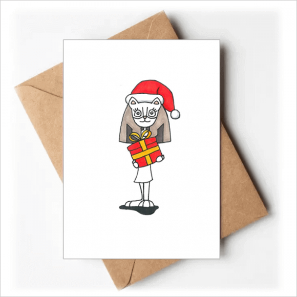 Bastet mas Bowknot Hat Greeting Cards You are Invited Invitations