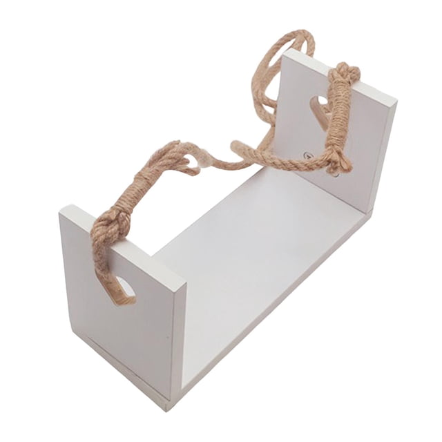 Columpio de madera para bebé, Fondo de cuerda colgante para fotografía, ayuda para , foto de estudio para , sesión de fotos, Blanco Macarena Accesorios de fotografía