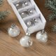 thumbnail image 3 of Juego de 6 bolas navideñas transparentes con lentejuelas de estrella, bolas de cristal para colgar en el árbol de Navidad, decoración para fiestas en el hogar y Año Nuevo, 3 of 5