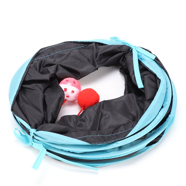 Jouet de Tunnel de Chat Robuste Pliable pour Chat, Jouet de Chat pour Animal de Compagnie, Jouet de Tube de Chat de Jeu de Balle pour le Jouet de Tunnel de Chat