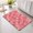 Pink, variant on Green White Ink Splatters Non Slip Bathroom Mat, Abstract Minimalist Vintage Rough Texture Absorbent Bath Mat Rubber Backed Quick Dry Doormat Fit Under Door for Bathtub Shower Sink Kitchen 16"x24"