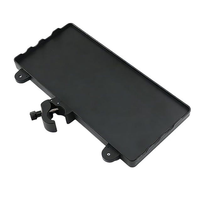 Soporte de micrófono con bandeja y abrazadera para tarjeta de sonido, soporte de escritorio para grabación en escenario, partituras, transmisión en
