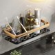 thumbnail image 5 of Montado en la pared Adhesivo Sin perforaciones Champú Acondicionador Titular Estante de almacenamiento para cocina Baño Lavabo Baño , 1 pieza Sunnimix Estante de baño, 5 of 8