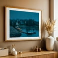 thumbnail image 4 of Beals Island Blues - Beals Maine Photography Harbor Boat Coastal Scenic Landscape Night Sky Rural Oak Framed Wall Art Print 5 x 7 inches, 4 of 6