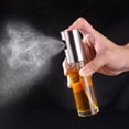 thumbnail image 4 of Botella de spray de aceite de 100 ml Dispensador de vidrio para salsa de vinagre de cocina para barbacoa (plata), 4 of 5