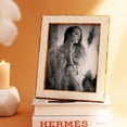 thumbnail image 3 of Handicrafts Home 8x10 Picture Frames - Vintage Style Wall Hanging & Desk Décor, Farmhouse Photo Frames, Living Room, Office & Home Décor, Small Picture Frame for Diploma & Wall Decor, Pearl Motif, 3 of 7