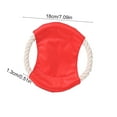 thumbnail image 3 of Leodye 1PCS Cloth Rope Pet Flying Disc Bite Proof Training Toy Teething Toy Outdoor Educational Toy -7.09 x 7.09 x 0.51 in, 3 of 6