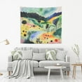 thumbnail image 2 of Yayeee Tapestry Wall Hanging for Bedroom 80" x 60" Living Room Home Wall Art Decor, Art Field, 2 of 7