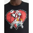 thumbnail image 4 of Nightmare Before Christmas Men's Valentine's Day Graphic Print Tee, Sizes XS-3XL, 4 of 5