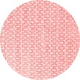 thumbnail image 1 of Ahgly Company Indoor Round Solid Red Modern Area Rugs, 3' Round, 1 of 4