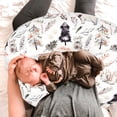 thumbnail image 5 of Funda de almohada de lactancia Hukapapa, funda de almohada elástica adecuada para madres lactantes, diseño de doble cara, oso cedro, 5 of 5