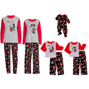 Disney Mickey Mouse & Minnie Mouse Holiday Matching Family Christmas Pajamas