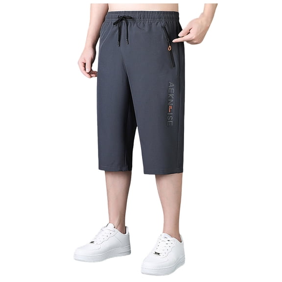 Zshosam Men's Shorts Men's Classic Cargo Stretch Short Casual Summer Shorts (Grey,M)