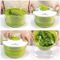 thumbnail image 3 of Deshidratador de frutas creativo para el hogar, centrifugador de ensaladas de plástico de 4 l, centrifugador de verduras, cesta de drenaje para ensalada de frutas (color verde), 3 of 4