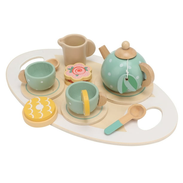 15pcs Simulation Wooden Afternoon Tea Toys, Ensemble De Jouets De  Simulation De Dessert Pour Enfants, Théière