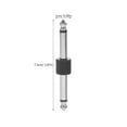 thumbnail image 2 of TEHAUX 3Pcs Black Guitar Pedal Connector 6.35mm Straight Coupling for Pedal Board Connection Use, 2 of 8
