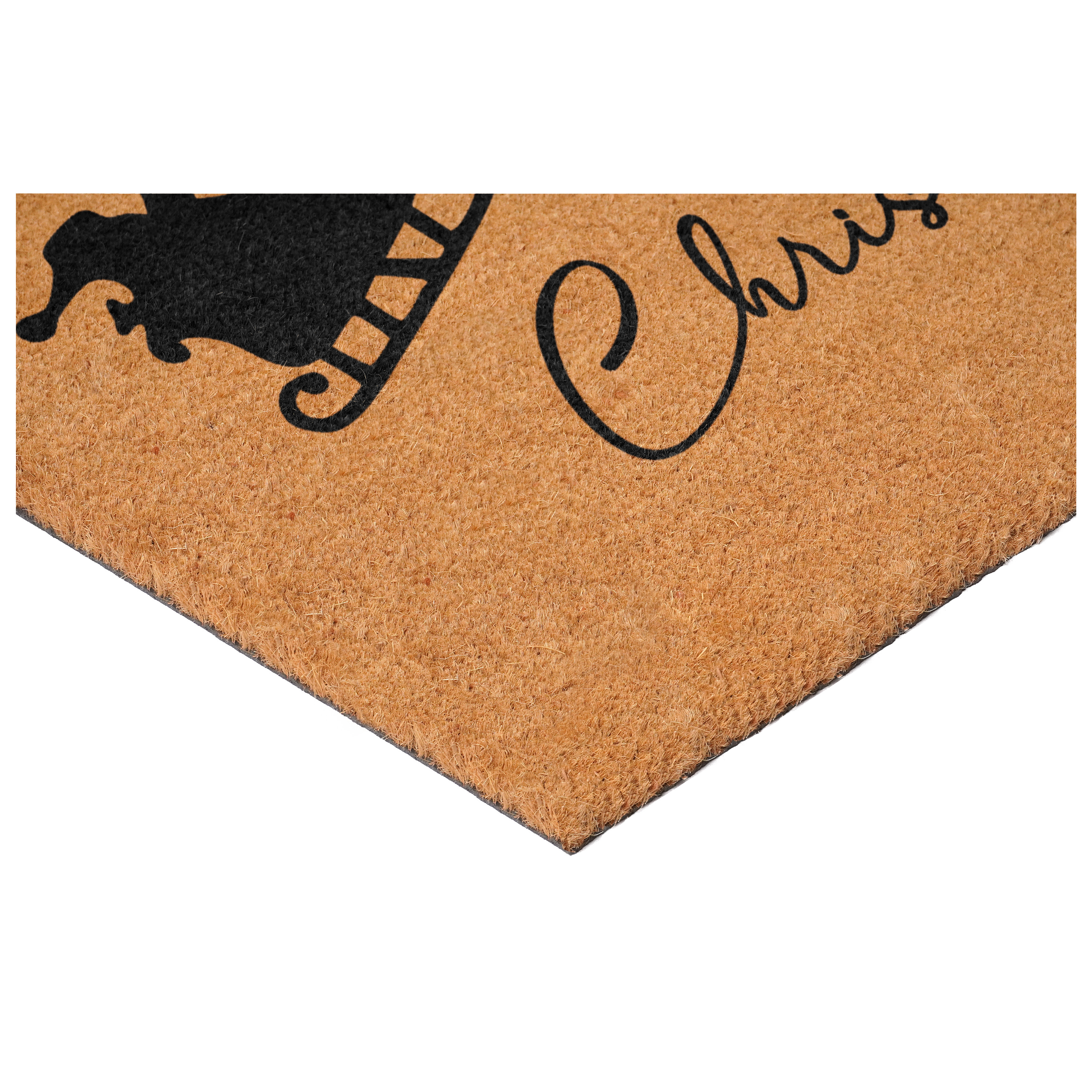 Reindeer Express Doormat, 17" x 29"