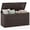 Brown, variant on Gymax 120 Gal Outdoor Deck Box All-Weather Lockable Storage Bin w/ Lid & Handles Dark Brown