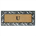 thumbnail image 1 of Acanthus Border 22 x 36 In. Rubber-Coir Doormat - Monogrammed V, 1 of 1