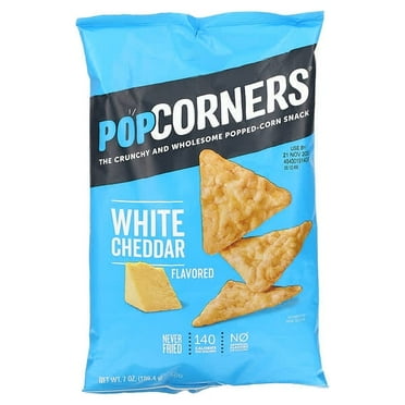 PopCorners, Chips, White Cheddar, 7 oz Pack of 4