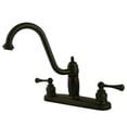 thumbnail image 1 of Kingston Brass KB1115BLLS 8 Inch Center Kitchen Faucet - Oil Rubbed Bronze, 1 of 2