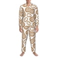 thumbnail image 3 of Sikiie Peanuts7 Mens Pajama Set, Soft Warm Long Sleeve Sleepwear, Cozy Button-Down Pjs for Men-X-Large, 3 of 7